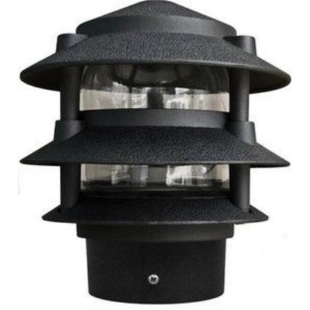 INTENSE 10 in. 3 Tier Pagoda Light - 5W 120V; Black IN1322955